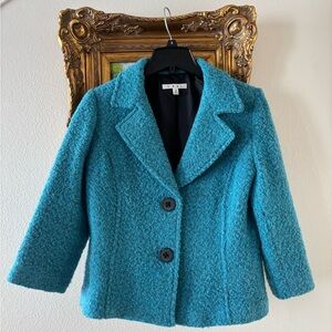 CAbi Teal Textured Blazer